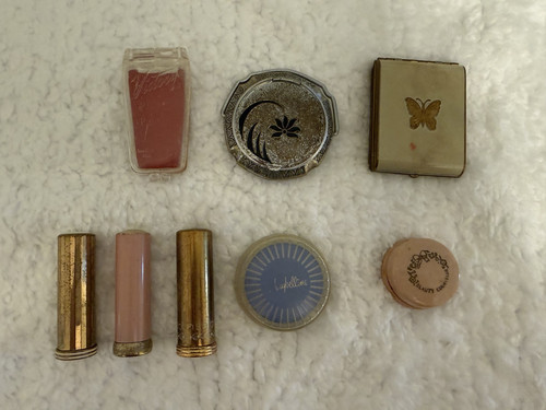 Vintage cosmetic compact - cosmetic,